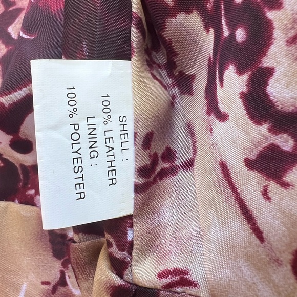 Vintage John Carlisle Leather Jacket Magenta Pink medium - Picture 12 of 12